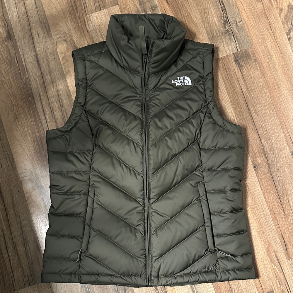 The North Face Olive Puffer Vest